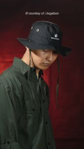 BOGABOO Topi rimba BULAK BALIK 1 topi 2 Warna - hat Brackley - russ hat / cap Topi pria safari