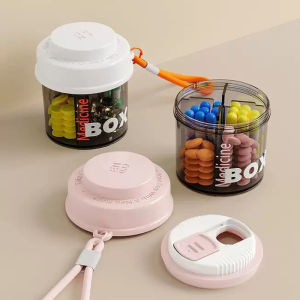 Convenient Medicine Storage Box - Mini Medicine Jars for Three Meals a Day
