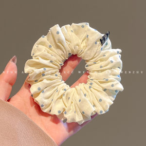 WENZHU | Korean Sweet Polka Dot Bow Headband Elastic Hair Tie