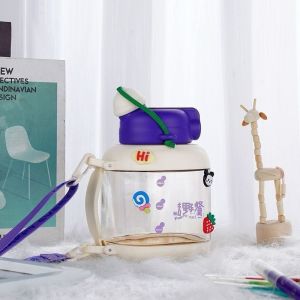 Botol Minum Anak Karakter Topi Gemoy 1000ml / 1L Free Stiker Bpa Free Botol Minum Anak Sekolah