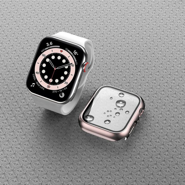 For Apple Watch Series 9 Case 45mm 41mm 44mm 40mm 42mm 38mm iWatch Cover Bumper with Tempered