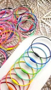 Ring O Besar Tali Kawat Gantungan Kunci Diameter 5cm - Aksesoris Tas Warna Warni