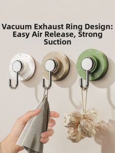 FAJIENUO | Non-Marking Suction Cup Hook for Bathroom and Kitchen