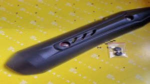 Ốp pô xe AB cũ che pô xe Air Blade 110 cũ kèm ốc inox và lông đền đỏ (MS04)