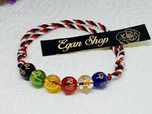 PROMO Gelang Tridatu Cakra 6 batu Tibet Aura Keberuntungan  Dan Kebahagiaan