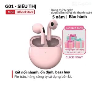 Tai nghe bluetooth chụp tai không dây mini chính hãng G01 ZW29 hình tai mèo xinh xắn Hifi