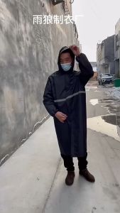 Raincoat long full body rainproof adult thick wear-resistant outdoor one-piece waterproof raincoat