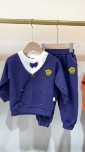 musim semi musim gugur setelan lengan panjang anak perempuan Gaya Korea Kualitas Tinggi jas pakaian lengan panjang anak anak laki laki 0-5 setelan fashion