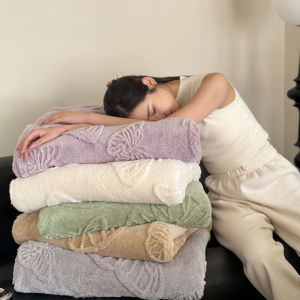 Dansunreve Flannel Blanket Checkerboard Plain Soft Cozy Throw Blanket