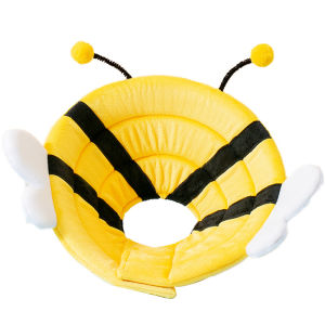 Mojioo ปลอกคอลำโพงสัตว์เลี้ยงน่ารักปรับได้สำหรับแมวและสุนัข-น้ำหนักเบาระบายอากาศได้ดีป้องกันการเลียป้องกันการกัดนุ่มปลอกหุ้มหัวไม้กอล์ฟปลอกคอรักษาบาดแผลเป็นวงกลมอลิซาเบธ