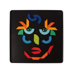 GRIMM | Montessori Rainbow Magnetic Tiles Educational Toy 3 Year+