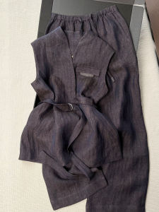 DANTING | Elegant Fashion Summer Vest and Wide-leg Trousers Set