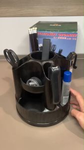 ชุดแท่นหมุนใส่อุปกรณ์เครื่องเขียน แท่นหมุนใส่เครื่องสำอาง จำนวนอุปกรณ์ 22 ชิ้น กล่องเก็บเครื่องเขียน พร้อมส่งจากไทย