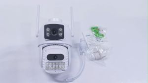 Hamrol 10MP 5G&2.4GHz PTZ WiFi IP Camera Outdoor Waterproof Auto Tracking Wireless CCTV O-KAM APP