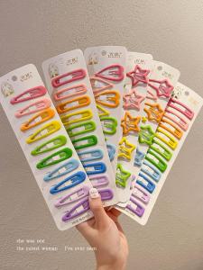 Colorful Baby Hair Clips Waterdrop Baby Bangs Clips Childrens Hair Clips Girls Hair Accessories Fresh out New Korean Style