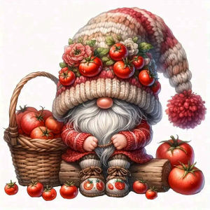 Huacan New Arrivals Diamond Painting Gnome 5d Diy Mosaic Fruit Complete Kit Art Home Decorartion Handmade Gift