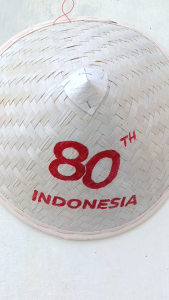 Caping merah putih HUT RI / topi kemerdekaan lukis anak anak dan dewasa