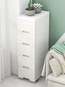 Macaron Colored Drawer Style Storage Cabinet for Kitchen Gap Bathroom Narrow Space Organizer Multi Layer Shelf Storage Rack