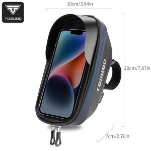 TOSUOD | Túi Đựng Điện Thoại Chống Nước TOSUOD Gắn Khung Xe Đạp Màn Hình Cảm Ứng Dành Cho Xe Đạp Địa Hình MTB Xe Đạp Đường Trường Gắn Trên Ống Trên Tay Lái Chất Liệu Polyester