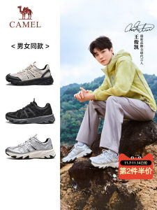 รองเท้าลำลองชายผ้าตาข่ายระบายอากาศสำหรับฤดูใบไม้ร่วงปี 2025 รองเท้าบู๊ตปีนเขาสุดเท่จาก Camel City Wild