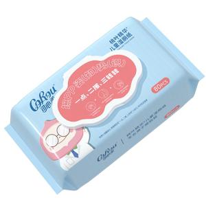 COROU | Child-friendly Wet Tissue with Peach Leaf Extract 80 Sheets