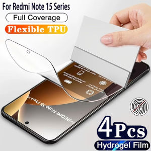4PCS Soft Hydrogel Film For Xiaomi Redmi Note 15 Pro Note 14 4G 14S 13 12 11 Pro Plus Screen Protector Redmi Note 12S 11S 10S