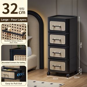Kaman | Vintage Easy-assembly Drawer Storage Cabinet
