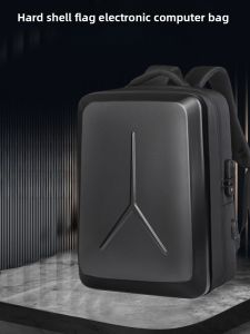 17.3 Inch Hardshell Laptop Bag Mens Alien Game Bookbag Travel Business Casual Backpack with Double Straps for Notebooks