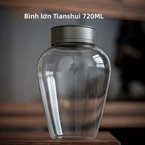 Lọ thủy tinh trong suốt nhỏ đựng trà