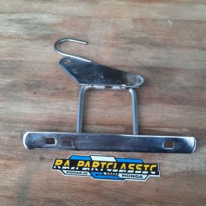 Pangkon Plat Nomer Depan Crome Pnp Segitiga Bawah Ninja R Rx King Ninja RR Bahan Besi Tebal Presisi