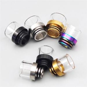 1PC 510 810 Anti-Spitback Stainless Steel Glass Drip Tip with Filter Screen