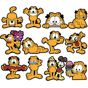 12-100Pcs Cartoon Cat Shoe Charms for Clogs Sandals Decoration Shoe Accessories Buckle for Friends Gift