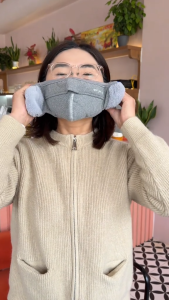 Khẩu trang che tai chống rét buốt mặt mùa đông nỉ bông ấm áp chống ù tai đi xe du lịch ngoài trời đẹp rẻ