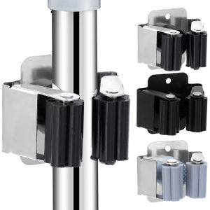 【On Sale】Bathroom Mop Holder Wall Mounted Mop Holder Hanger Mop Hook Racks