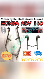 Honda ADV 160 Motorcycle Stainless Steel 304 Half Crash Guard Pair For Honda ADV 160 Good Quality Made In Thailand