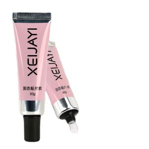 Solid Glue Nail Art Stickers Wearable Fake Nails Large Capacity Nail Piece Patch Glue Remove Nail Art Winter 3D Natural Handmade