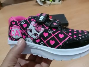 Sepatu Anak Perempuan Sepatu Sekolah Anak Perempuan Murah Karakter Kuda pony Kitty Cantik Warna Hitam Ping Usia 6-10 Tahun Paud TK SD-KIDZTUBS1547060924