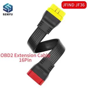 JFIND JF36 16Pin Male To 16 Pin Female OBD 2 OBD II Extension Connector For Auto Diagnostic Extending Cable For ELM327 Car Tool