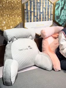 หมอนอิงข้างเตียงเบาะพิงเอวถุงนุ่มพนักพิงขนาดใหญ่หมอนอิงโซฟาเบาะรองเตียงหมอนหนุน