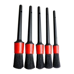 5Pcs Car Cleaning Brush Kit Automotive Detail Brushes For Car Interior Detailing Brush Set Wheel Rims Clean Brush Plastic