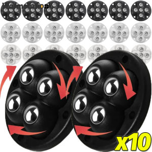 ล้อเลื่อนเฟอร์นิเจอร์อเนกประสงค์1/10ชิ้นล้อเลื่อนแข็งแรงติดเองสำหรับกล่องเก็บของถังขยะเฟอร์นิเจอร์360 ° รอกหมุนได้