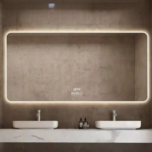 Frameless Anti-fog Backlit Bathroom Mirror