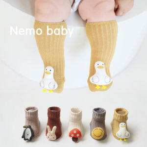 JIKAXIONG | Vớ Cotton Mềm Không Xương Cho Trẻ sơ sinh 0-3 Tháng Dài