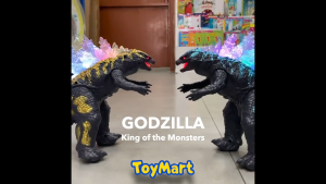 Mega Atomic Godzilla Monsterverse Beast Walking Toy Robot w/ Light-Up Spikes