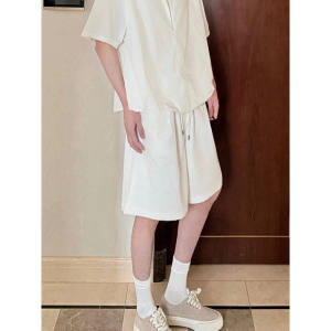 ZHUOCAN | White Stylish Short Sleeve Summer Suit