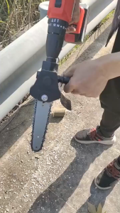 Bộ Chuyển Đổi Máy Khoan Thành Máy Cưa Xích Cầm tay Cưa lưỡi xích dài 4 inch/6inch