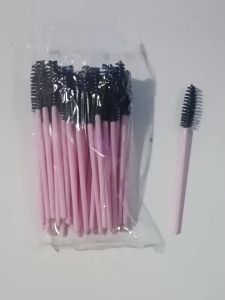 50PCS Disposable Eyelash Extension Brushes Spiral Mascara Wands Bendable Spoolie Brushes for Lash Grooming Eyebrow Styling
