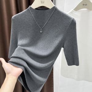 GEBOFU | Soft Body-Fitting Crew Neck T-Shirt