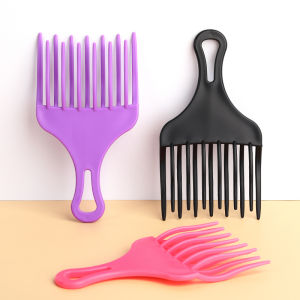 หวีจัดแต่งทรงผม 1 ชิ้น สำหรับผมแอฟริกัน，หวีทรงแอฟโฟรสำหรับผู้ชายและผู้หญิง，เหมาะสำหรับผมหยิกธรรมชาติ，พิเศษสำหรับวิกผมแท้