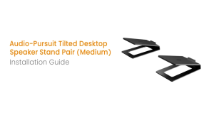 LI-MOUNT Universal Steel Angled Computer Speaker Studio Monitor Tilted Desk Stand Riser medium pair